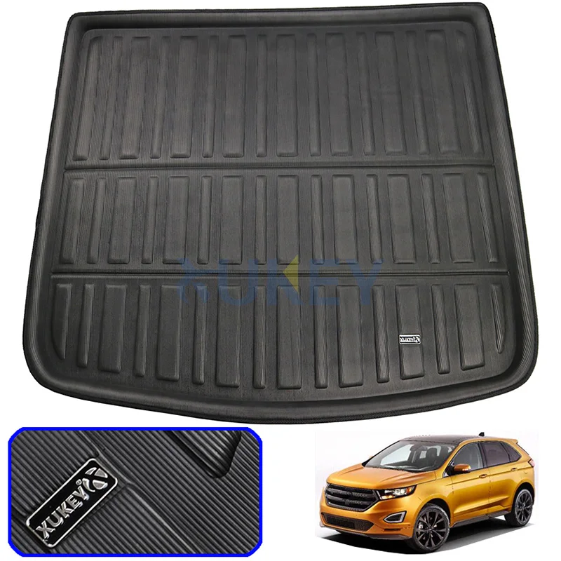 Fit For Ford Edge 2015 2016 2017 2018 Rear Trunk Cargo Mat Tray Boot Liner Floor Carpet Protector Pad Mud Kick