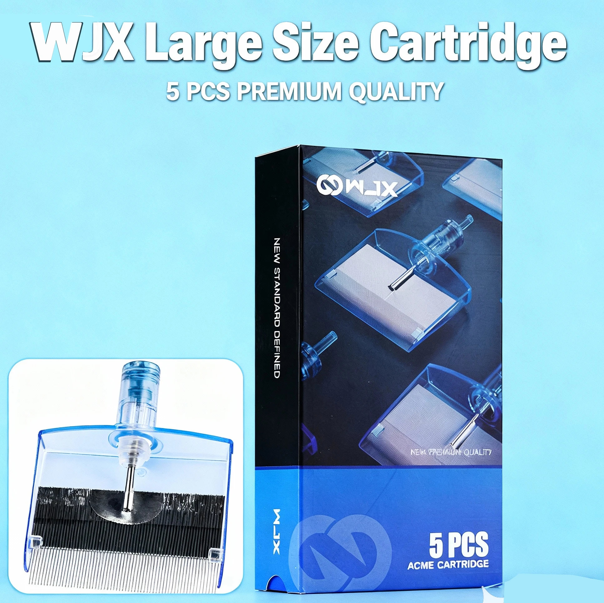 

WJX Tattoo Cartridges Needles Super-large Magnum Curved Magnum Oversize 123/143M/RM For Professional Rotary Machine Pen 5pcs/box