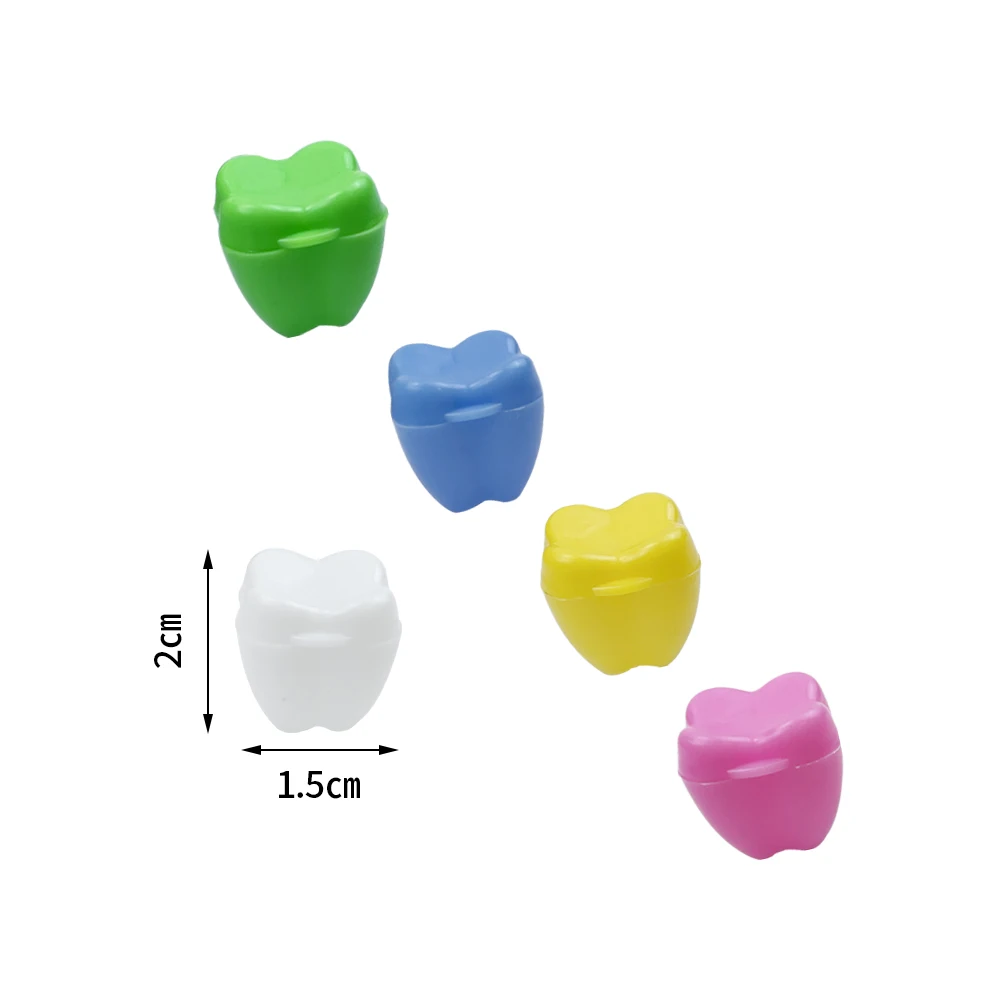 50Pcs Colorful Baby Kids Tooth Storage Box Organizer Milk Tooth Box Children's Souvenir Save Baby Teeth Keepsake Holder