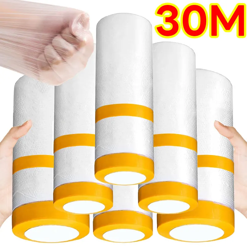 

Одноразовая пылезащитная пленка с двойной головкой, регулируемая обрезка, долговечная пылезащитная пленка для остатков палочек, пылезащитные чехлы для перемещения объектов