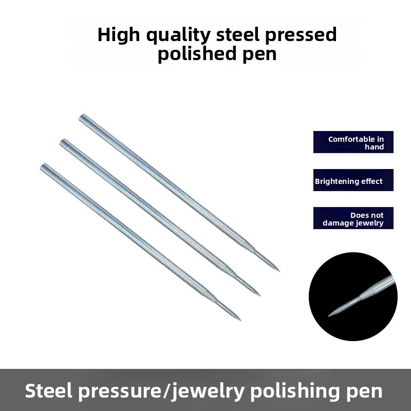 Steel Tungsten Agate Burnisher Jewelry Polishing Tool for Gold Silver Ring Bracelet Goldsmith DIY Craft