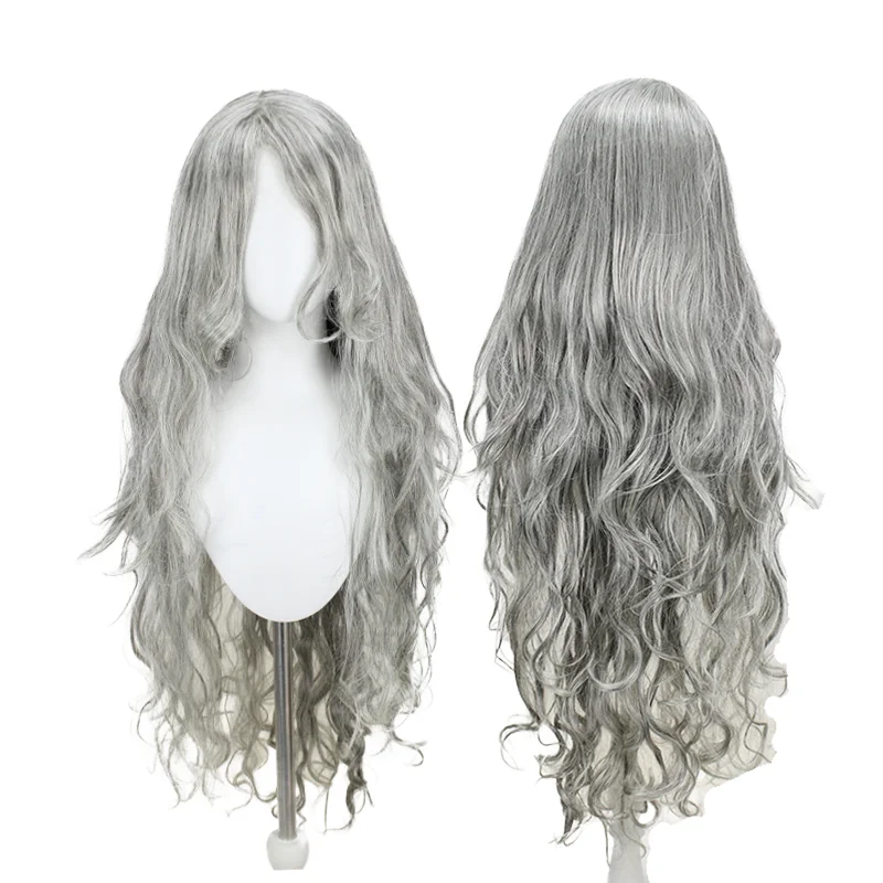 

Женские темно-серые вьющиеся длинные женские полные парики/парик