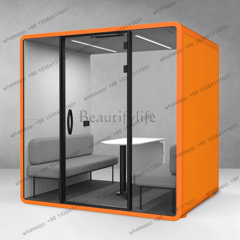 Soundproof room Soundproof cabin Telephone booth Reception negotiation room Double working area Meeting room Live stream