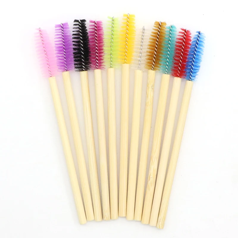 Wooden Makeup Mascara Brushes Wand Disposable Cosmetic Makeup Eyebrow brush Applicator Eyelash Extension Cosmetic Brushes Tools