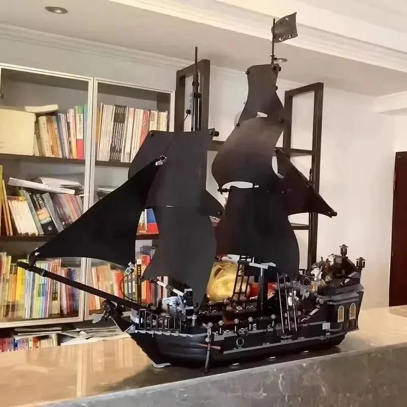 2862 Uds. Barco Piratas La Perla Negra 10365 decoración del hogar modelo de barco DIY montar ladrillos modelo cumpleaños regalos de navidad