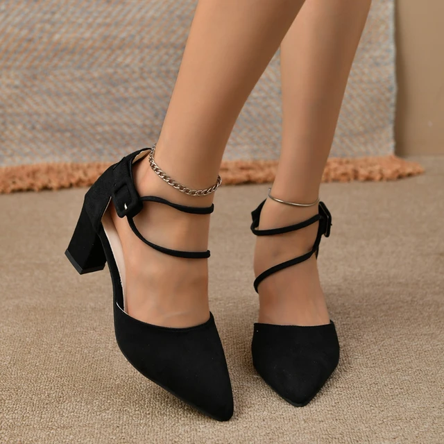 Fashion womens thick heels