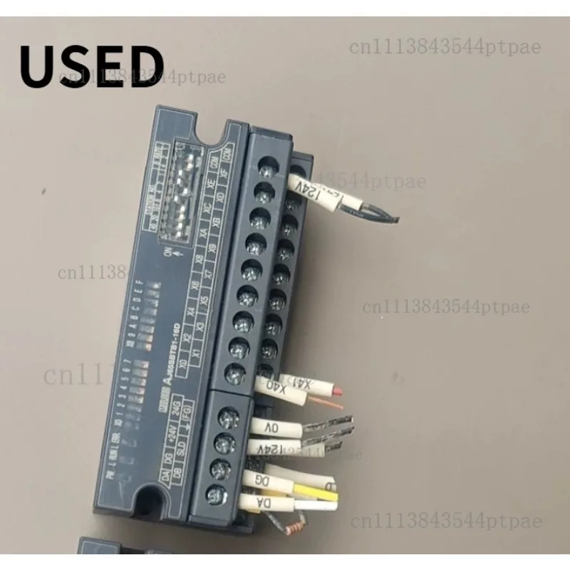 Aj65sbtb1‑16d cc‑link remote io module 16 points dc24v input (actual picture taken)