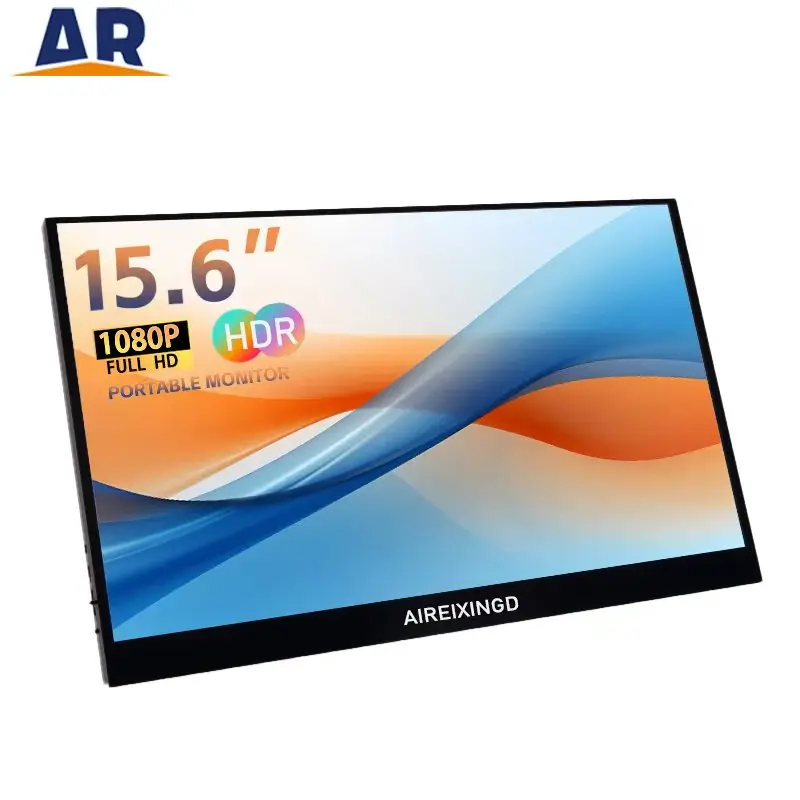

Портативный монитор AIREIXINGD, 15,6-дюймовый, 1080P, 60 Гц, FHD, USB-C, монитор для ноутбука, HDMI, компьютерный дисплей, HDR, IPS, игровой монитор