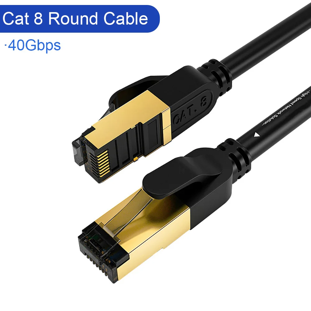 CAT7 Cat8 Lan Kabel RJ45 katze 7 8 kabel rj 45 Ethernet Netzwerk Kabel Kurzen Patchkabel 30cm 10m 15m 20m für Laptop Router PC Kabel