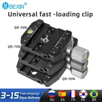 BEXIN-abrazadera de cámara de 70mm, abrazadera de liberación rápida, adaptador de montaje de cabeza de bola para trípode, abrazadera de soporte portátil Compatible con placa Arca Swiss