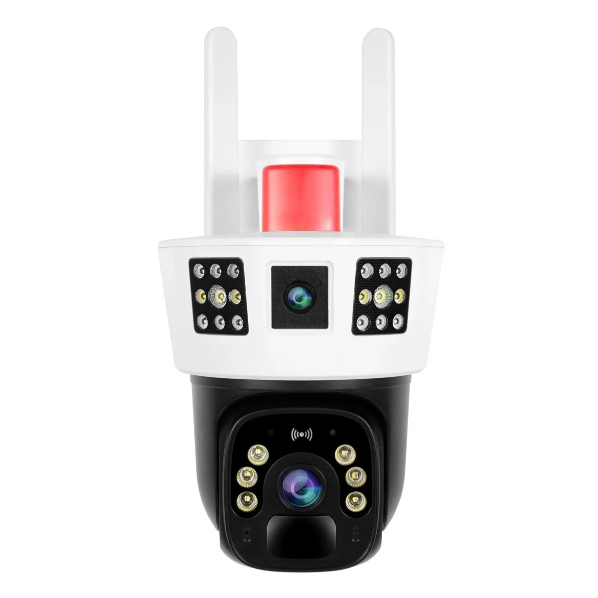 Outdoor 4g three-screen solar monitoring camera V380 high-definition wifi remote low-power full color