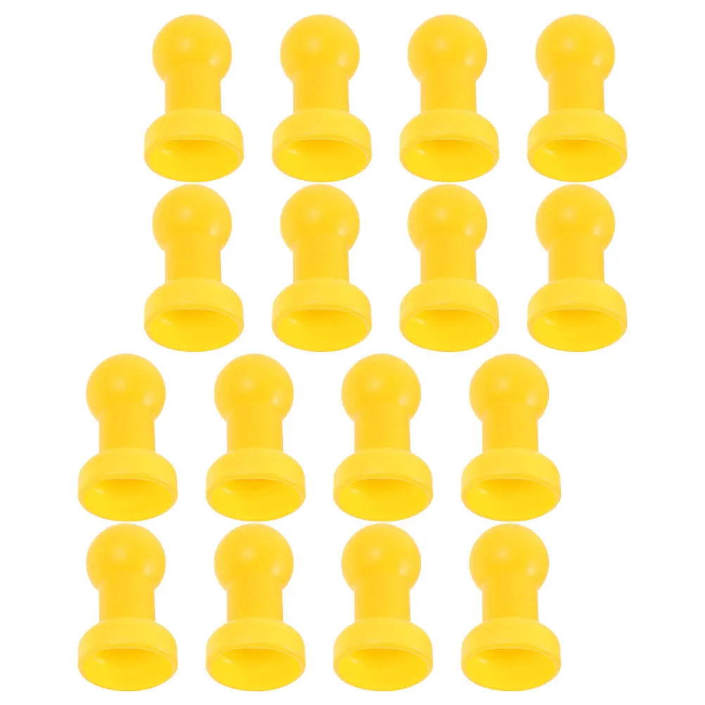 

16 Pcs Spherical Protective Top Hat Yellow Trampoline Parts Rod Caps Cover Replacement Durable PP Easy Install Kids Play Plastic