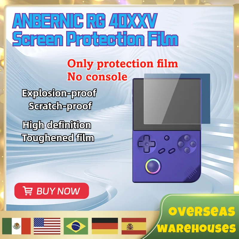 Film de protection plein écran pour console de jeu Anbernic RG 40XXV, film de protection rétro pour arcade, VPN, résistant à la tension et aux rayures