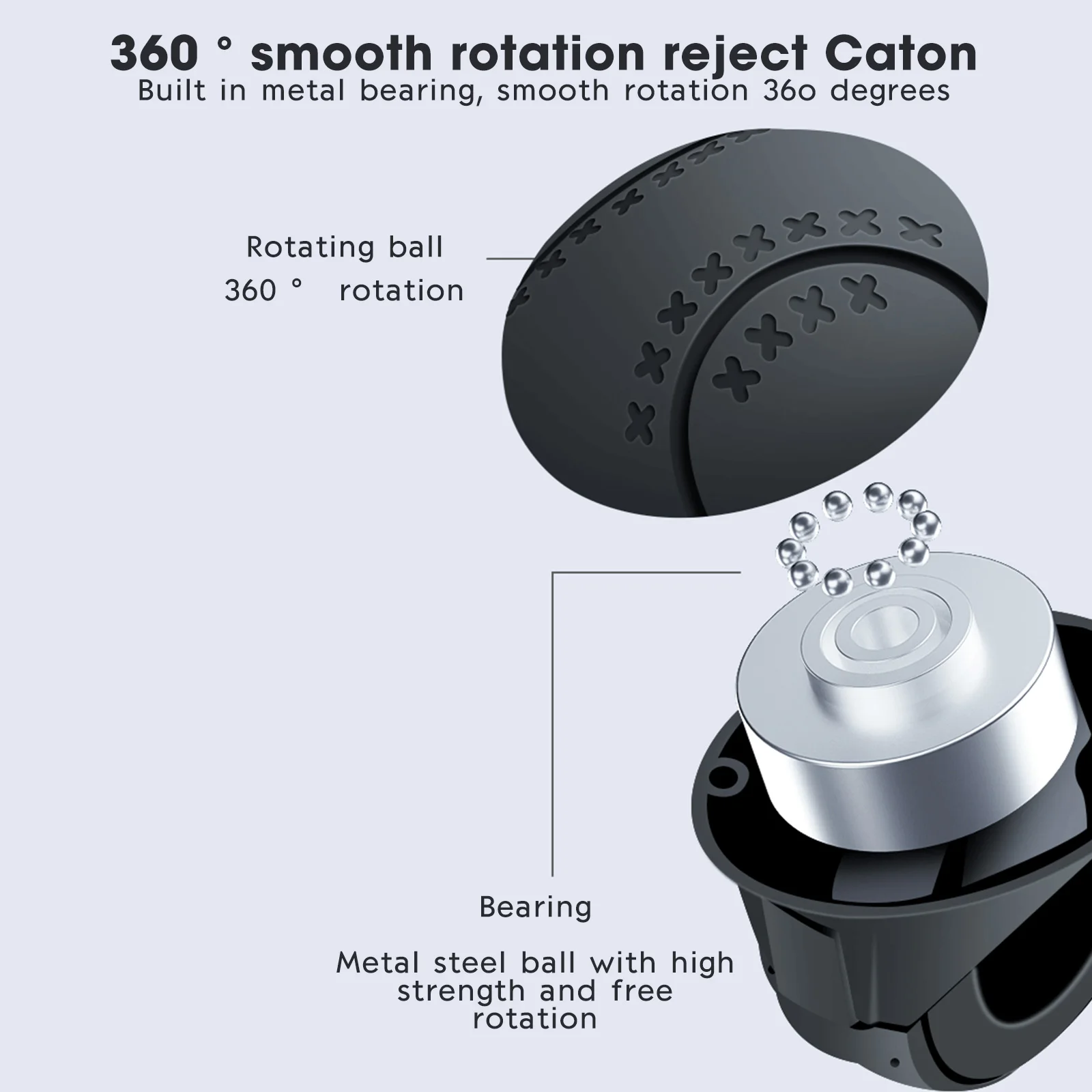 Car Steering Wheel Booster 360 Degree Rotation Steering Wheel Knob Ball Labor-saving One Hand Steering Booster