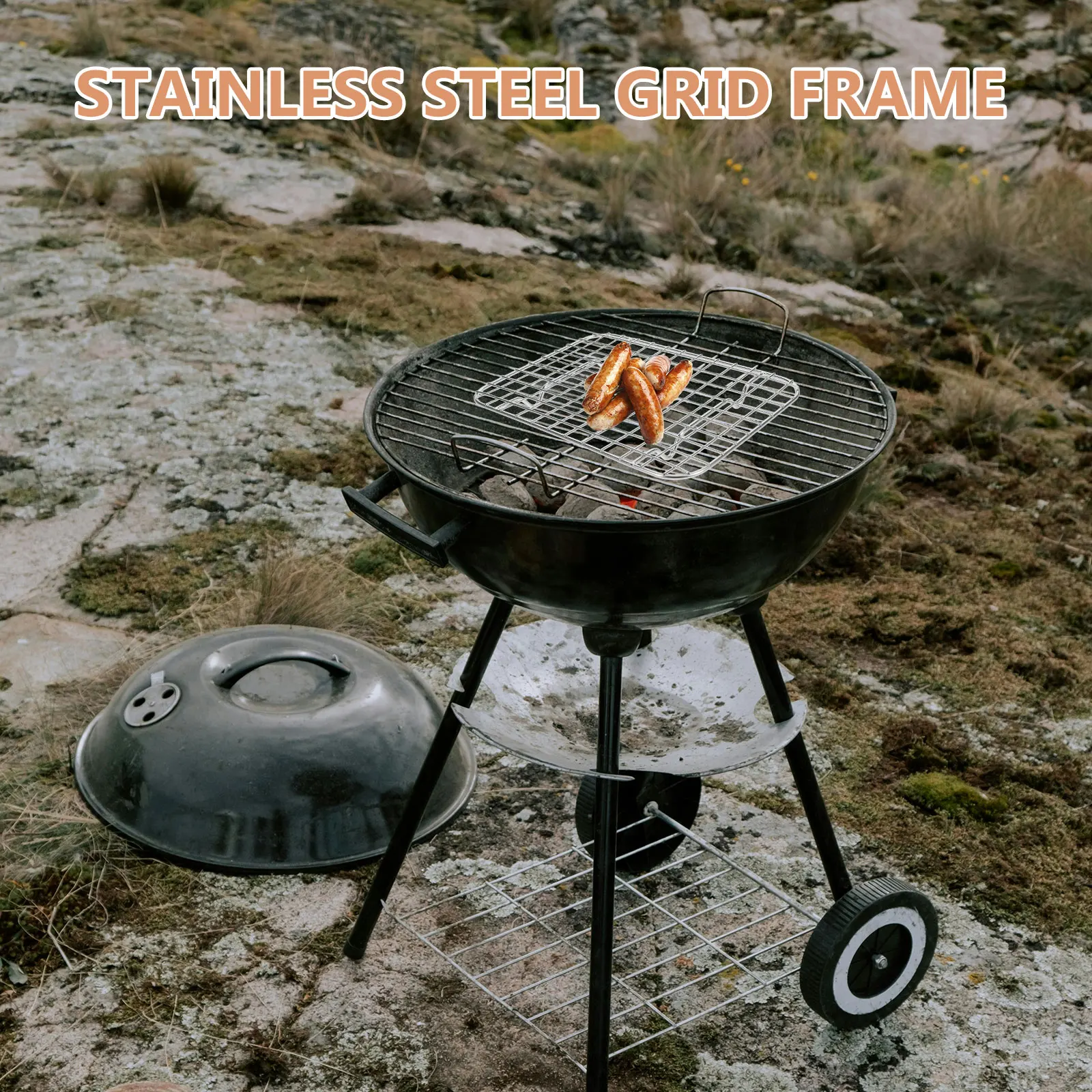 

1 Stainless Steel Baking Rack 22x16x1.5cm Grill Cooling Wire Rack for Oven Drying Cookie Bread Sheet Versatile Durability Thick