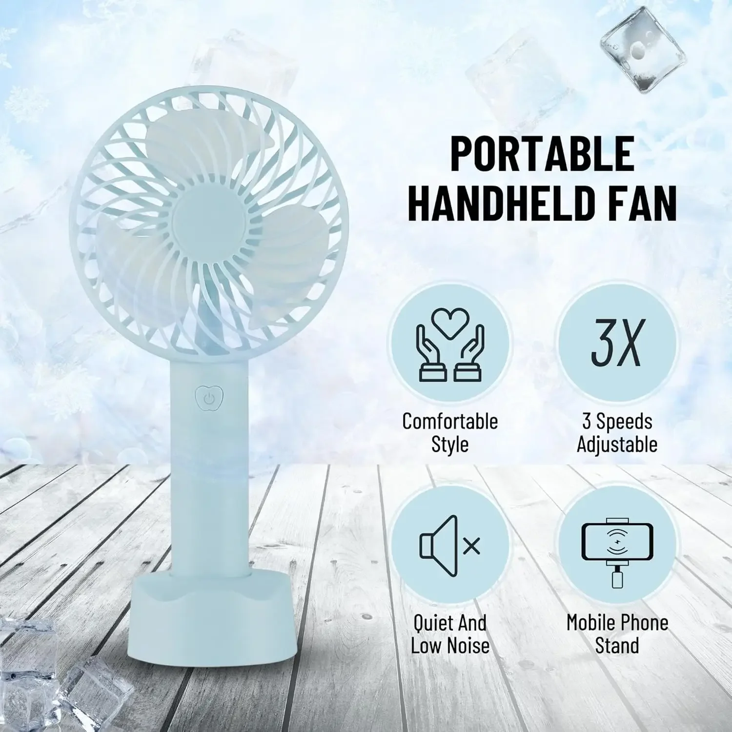 Brago mini ventilador portátil a pilhas pequeno pessoal portátil velocidade ajustável usb recarregável poderoso para interior ao ar livre