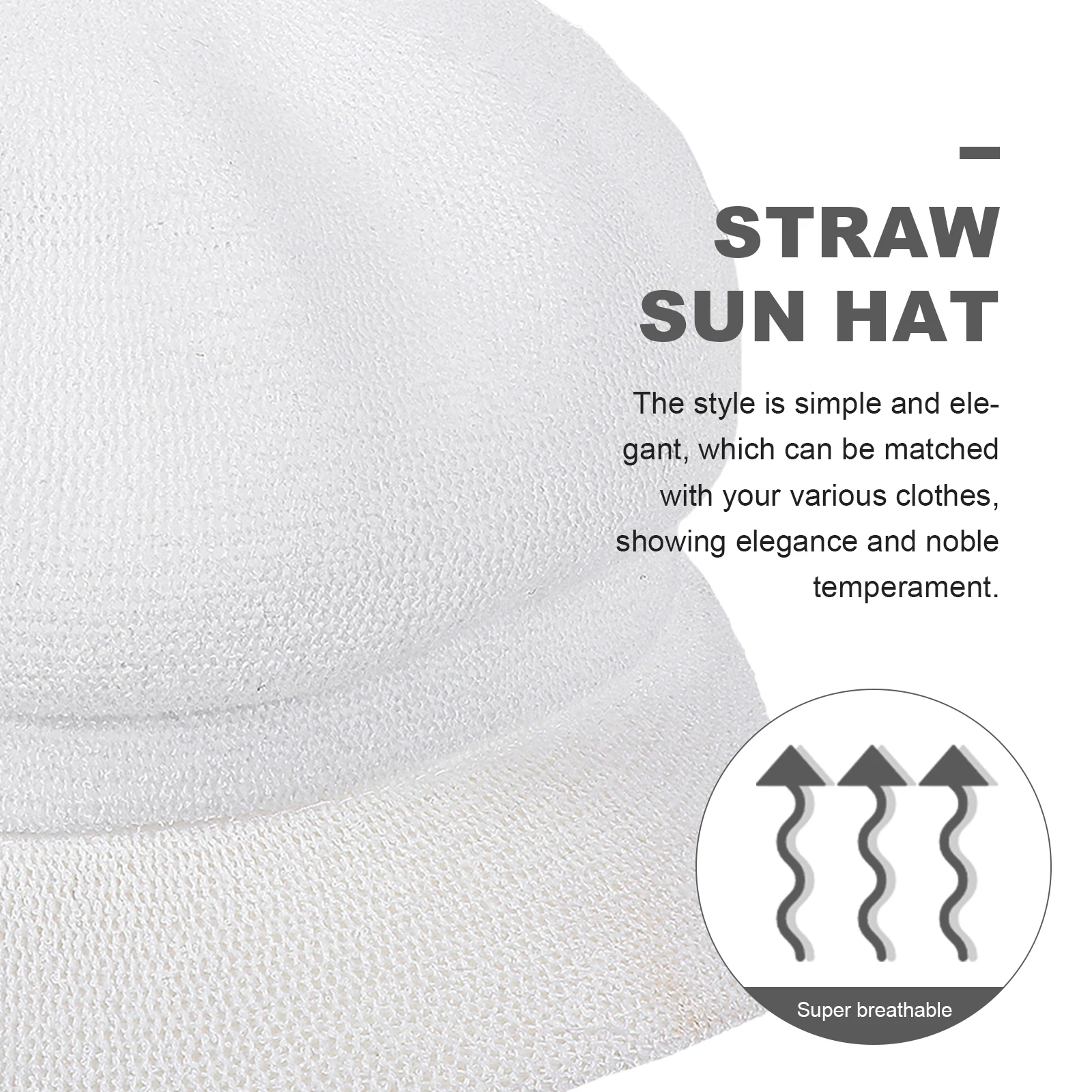 

Straw Sun Hat Women Breathable Shade Cap Summer Beach Hat Durable Outdoor Golf Fishing Camping Travel Sun Protection Party