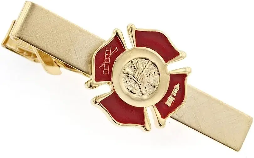 Firefighter Emblem Tie Clip. Made in the USA