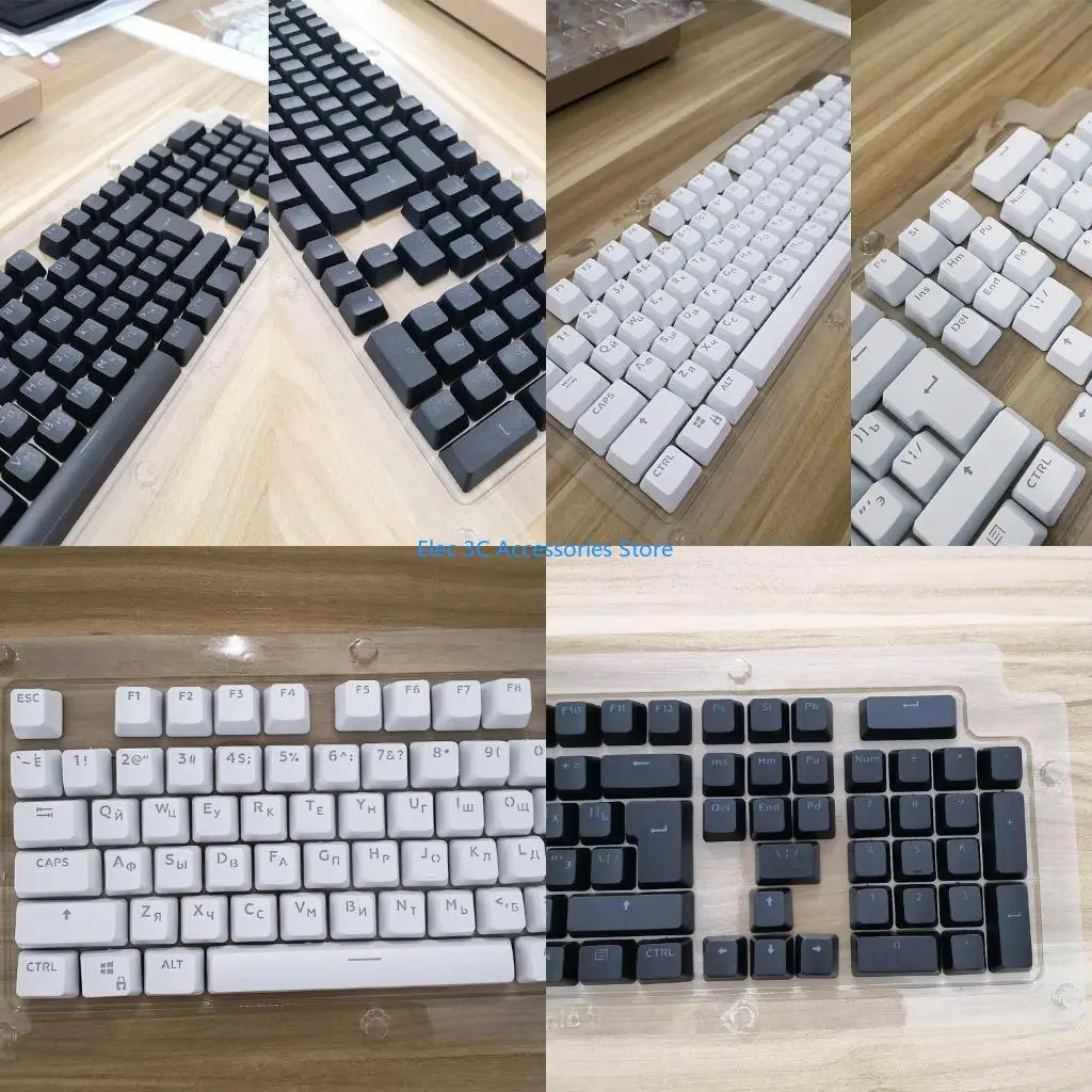 Y51a abs teclas russas para interruptores mx teclado jogos presente diy para amantes jogos