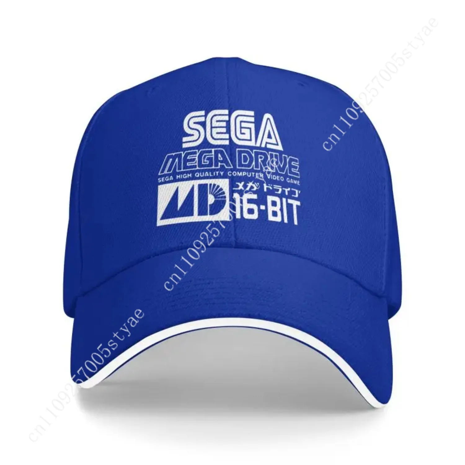 Sega Mega Drive Genesis Japanese Vinyl Baseball Cap Outdoor Sun Hat Sandwich Hat Men Summer Fishing Balaclava Golf Caps
