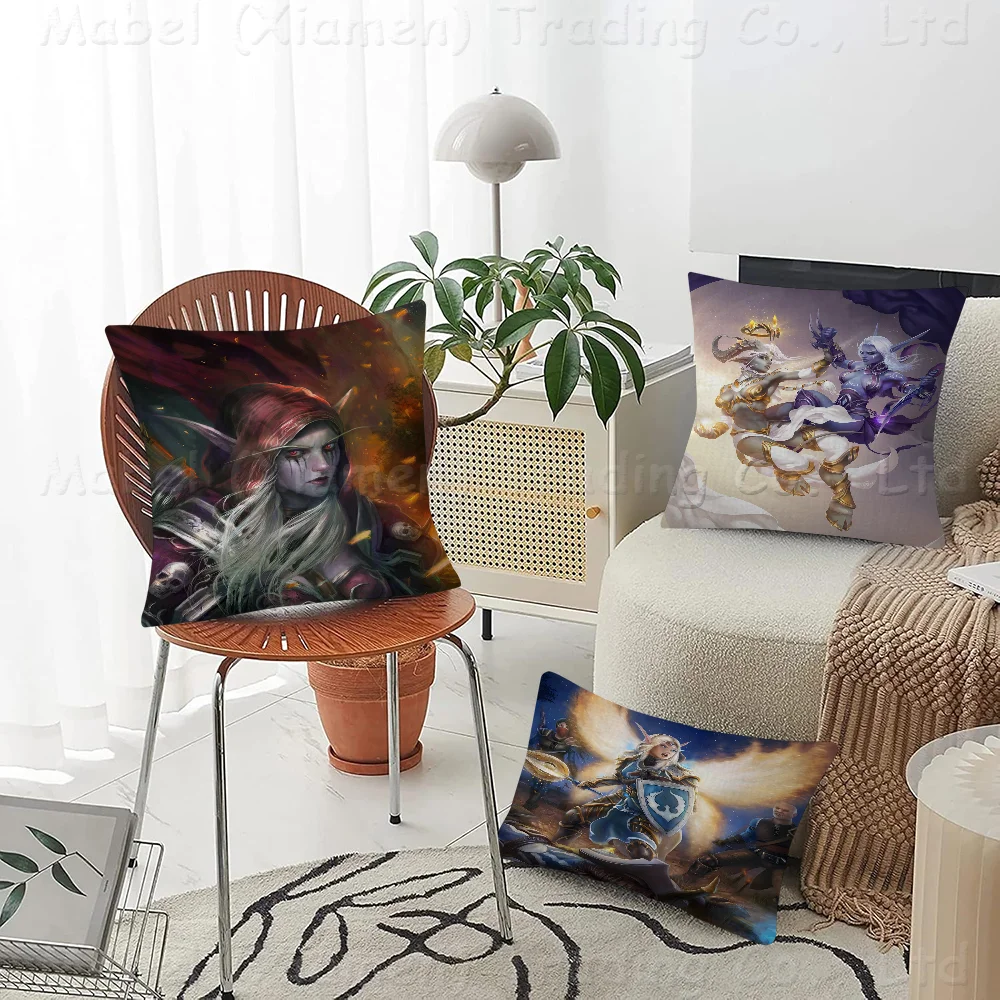 

World Of Warcraft Game Pillowcases Home Bedding Decorative Pillow Cover Wedding Super Soft Pillow Case