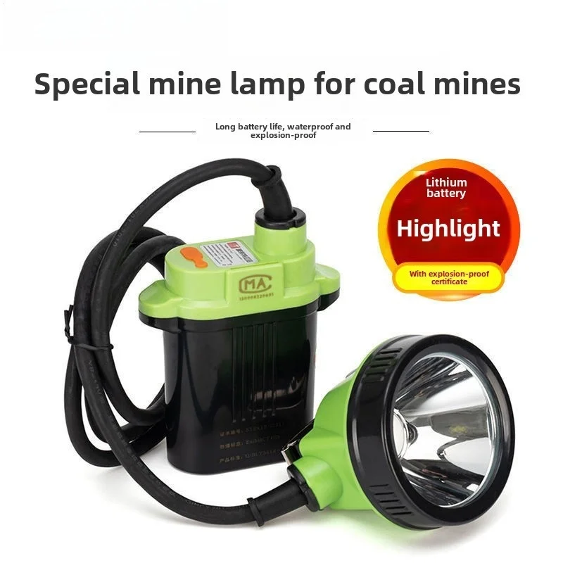 Led Strong Split Mining Light  Lithium Battery  Long Endurance Safety Helmet Headlight  LampWaterproof And Explosion-Proo