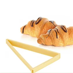 1pc Plastic Croissant Cutter Mold Roll Croissant Maker Machine Bread Line Mould Dough Sheet Kitchen Baking Pastry Tools