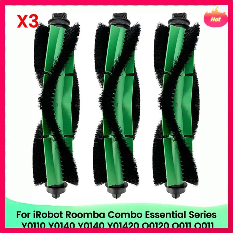 

New 3PCS Roller Brush For Irobot Roomba Combo Essential Series Q0120 Y0140 Y0110 Q011 Robot Vacuum Attachments
