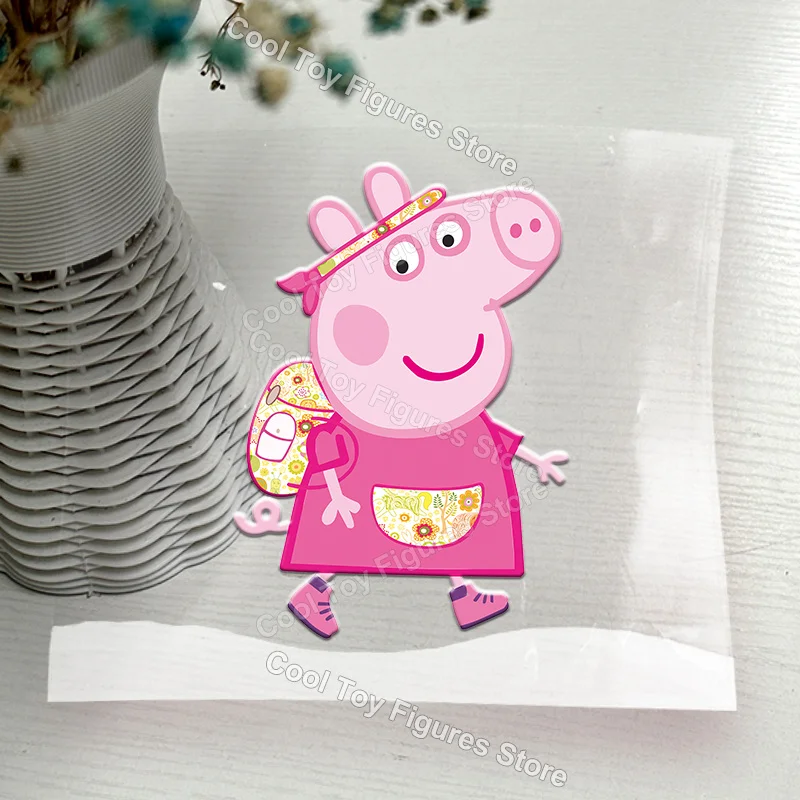 Peppas Pig Series UV Transfer Sticker Cute 3D Vinyl Crystal Label Raised Decal Logo Selfadhesive Waterproof for Cup Bottle Gift view 5