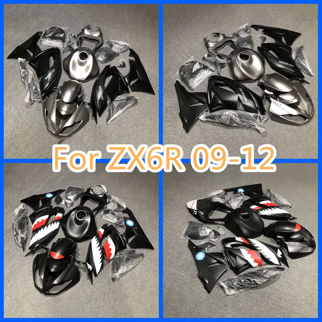 

100% Fairings Set for Ninja ZX 6R 09-12 ZX6R ZX-6R 2009-2012 ABS Street Sport Body Repair Aftermarket Parts