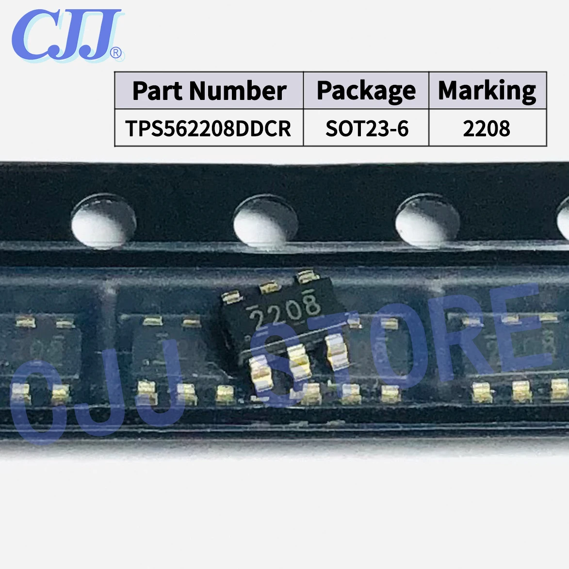 

1~3000PCS/Lot 2208 Marking TPS562208DDCR TPS562208 SMD IC SOT23-6 Step Down Voltage Converter new and original