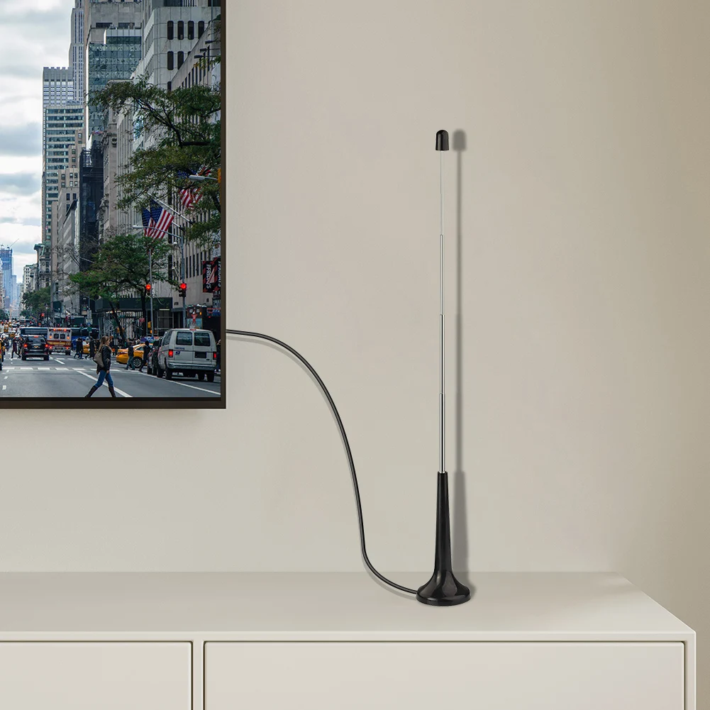 مكاسب عالية هوائيات FM تلسكوبية 75 أوم داخلي هوائيات راديو FM DAB راديو استبدال هوائي لاستقبال ستيريو المنزل #2