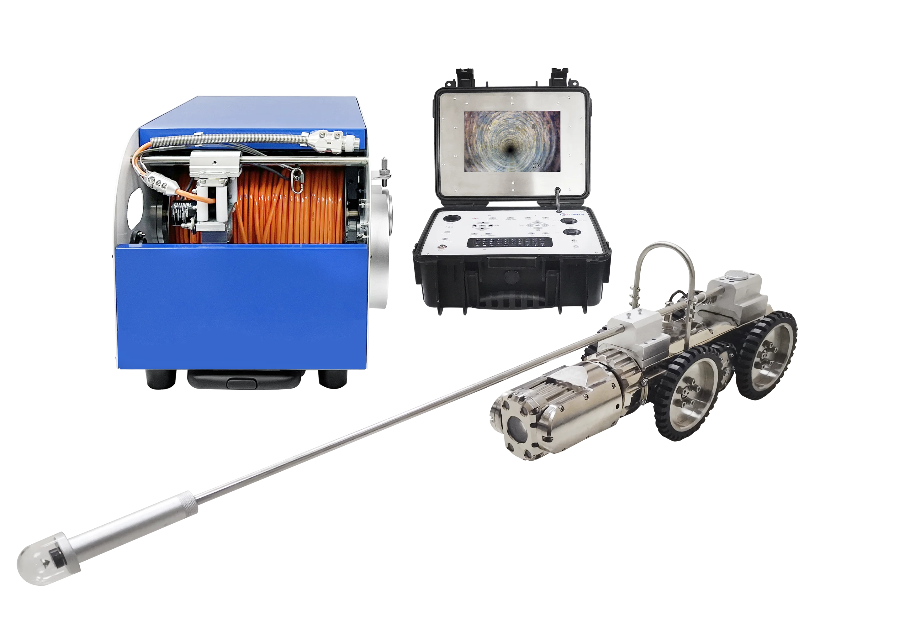 Камера видеонаблюдения для проверки дренажных труб, роботизированная камера для сточных вод, сантехника, робот-камера, камера для осмотра канализации, робот-система