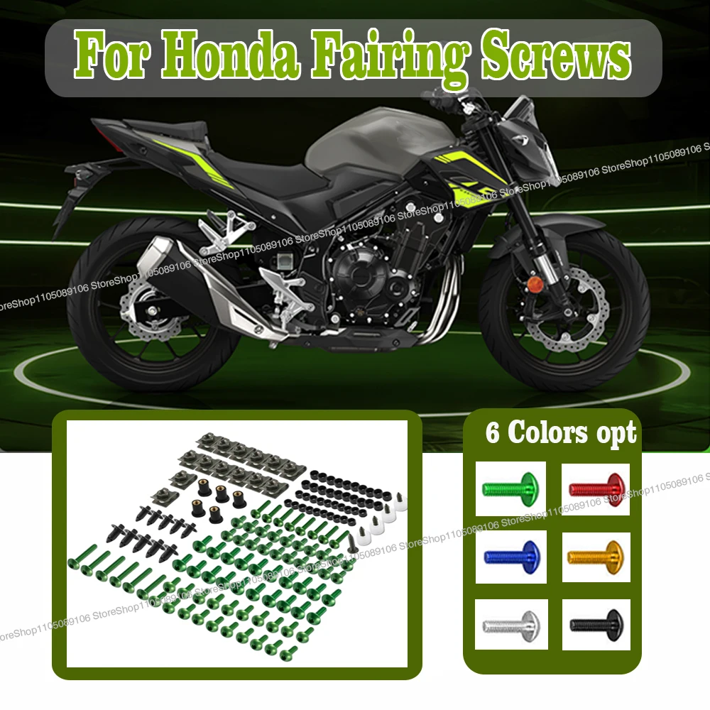 

For Honda CB650R CB500R CBR600RR CBR900RR CBR929RR CBR1000RR CBR 600RR 900RR 929RR 1000RR Motorcycle Fairing Bolts Kit Screws