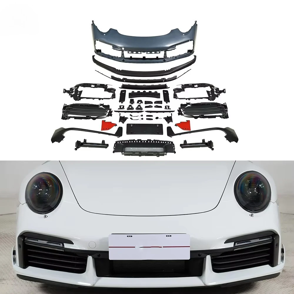 

Car Body Kit Parts Auto Front Bumper Car for Porsches 911 991 2012-2019 Upgraded 992 Front Bumper