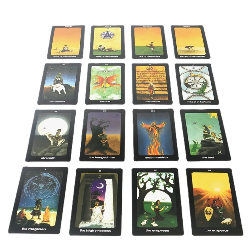 Sun and Moon Tarot Deck Thoth Tarot System 78 Pcs Cards 10.3*6cm