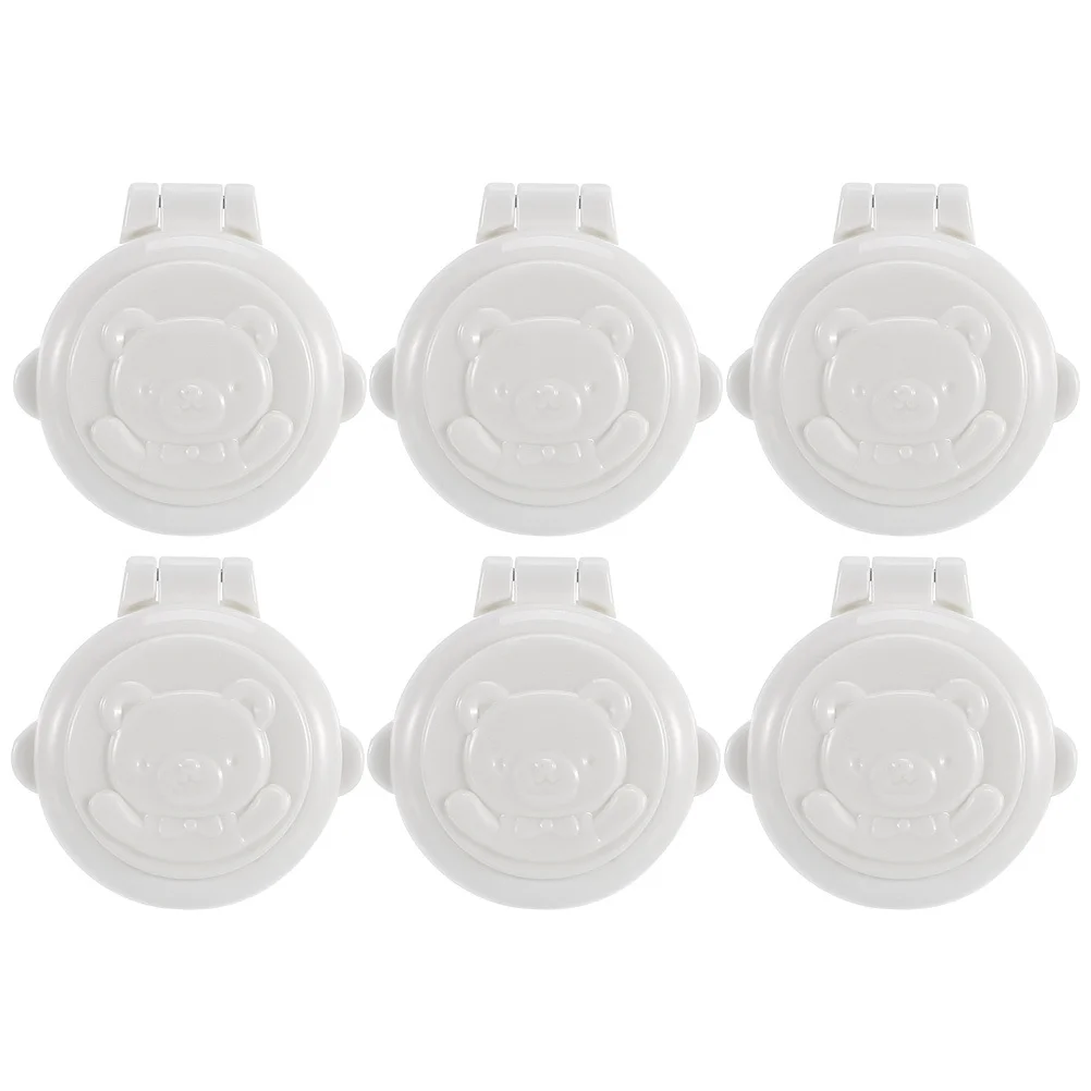 

6Pcs Stove Knob Covers for Child Safety with Switch Design Button Safety Lock Protection Cover for Oven and Gas Stove Easy to