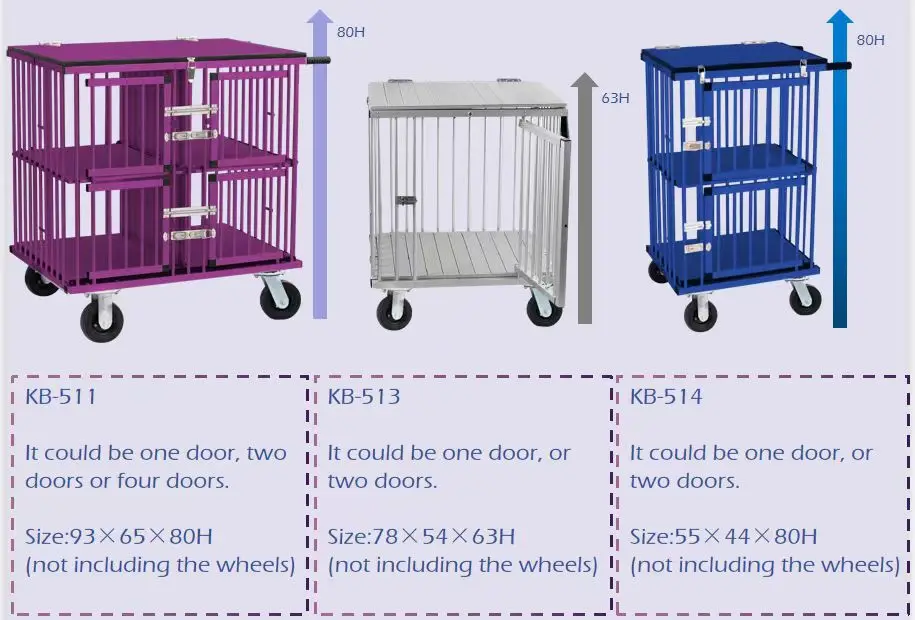 

Pet Crate Aluminium Pet Crate Four Wheels Easy to Install Multi Size Options