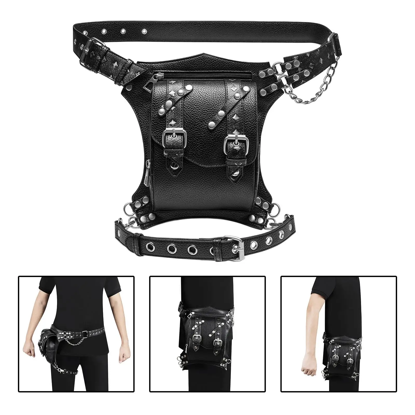 Vintage Style Drop Thigh Bag Waist Fanny Pack Shoulder Bags for Climbing