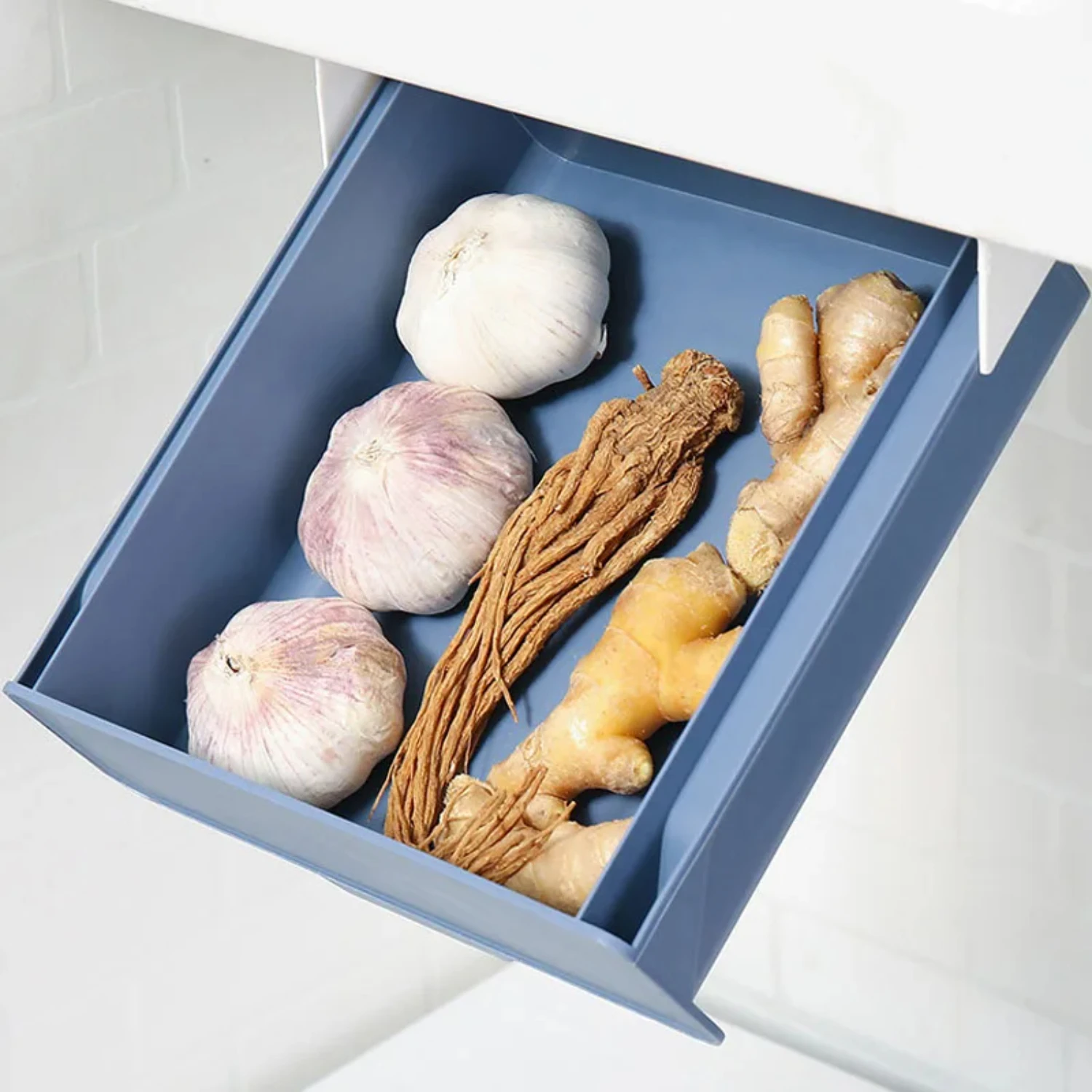 Kitchen Drawer Storage Box Plastic Organizer Food Storage Container Storage Cabinet Pull-Out Storage Rack Kitchen Items