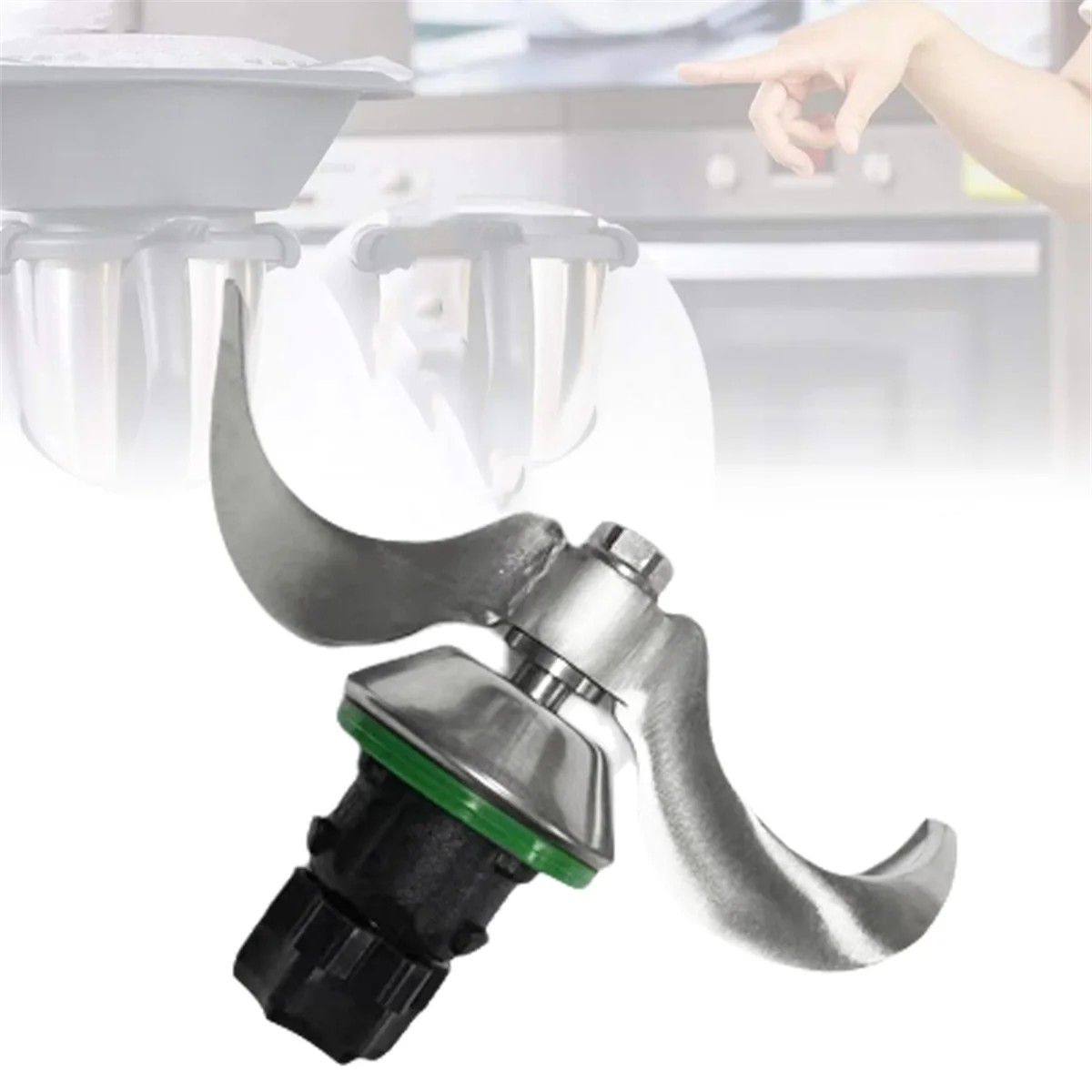 Lâmina de liquidificador de substituição para vorwerk thermomix tm5 tm6 acessórios processador de alimentos cabeça de faca de massa de aço inoxidável hgc