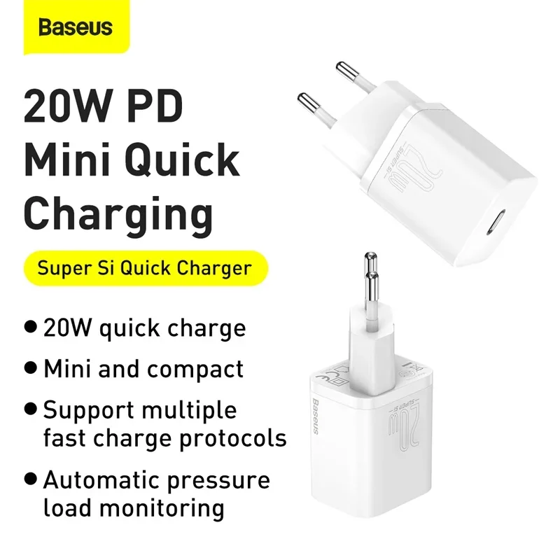 Baseus Super Si Quick Charger 1C 20W EU