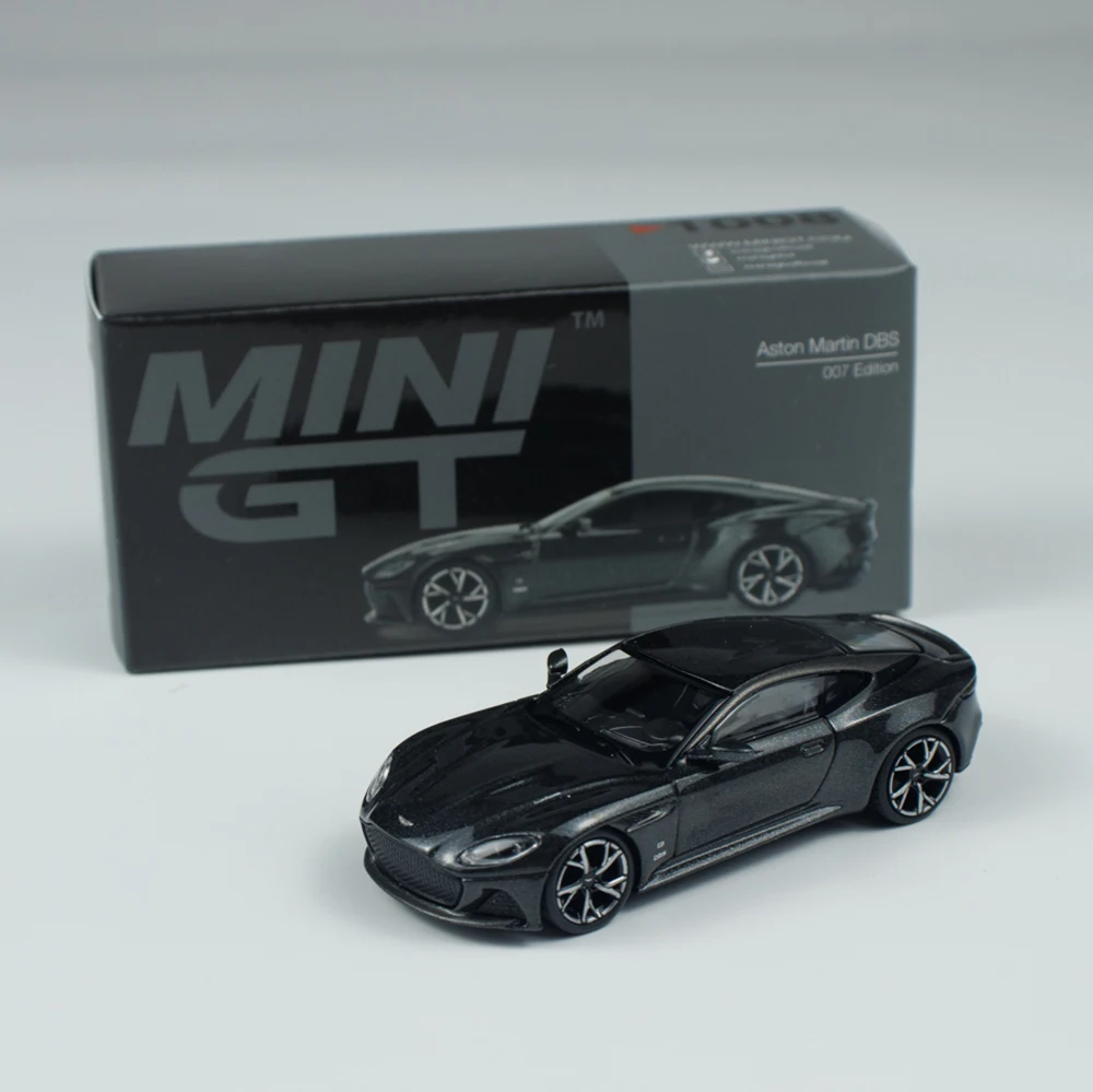 

MINIGT 1/64 Aston Martin DBS 007 Edition MGT01008-CH Car Alloy Motor Vehicle Diecast Metal Model Kids Xmas Gift Toys for Boys