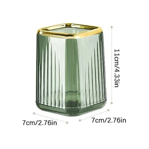 منظمو ماكياج فاخرة سطح المكتب فرشاة تخزين مستحضرات التجميل مكتب صندوق القلم حالة فرش المكياج منظم أحمر الشفاه حامل متفرقات أفضل 10 مبيعا فاخرة يمكن التخلص منها - No8