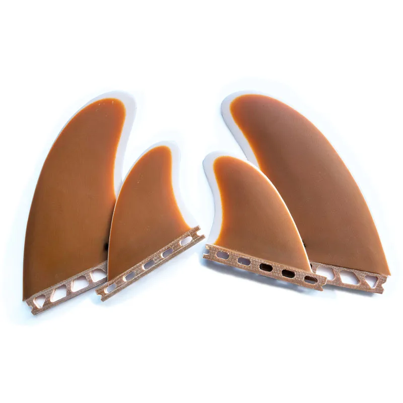 

FUTUER Surfboard Fins, 2+2/Set of Surfboard Tail Fins, Made of Fiberglass Surfboard Accessories Sea Surf Paddleboard Fins Surfbo