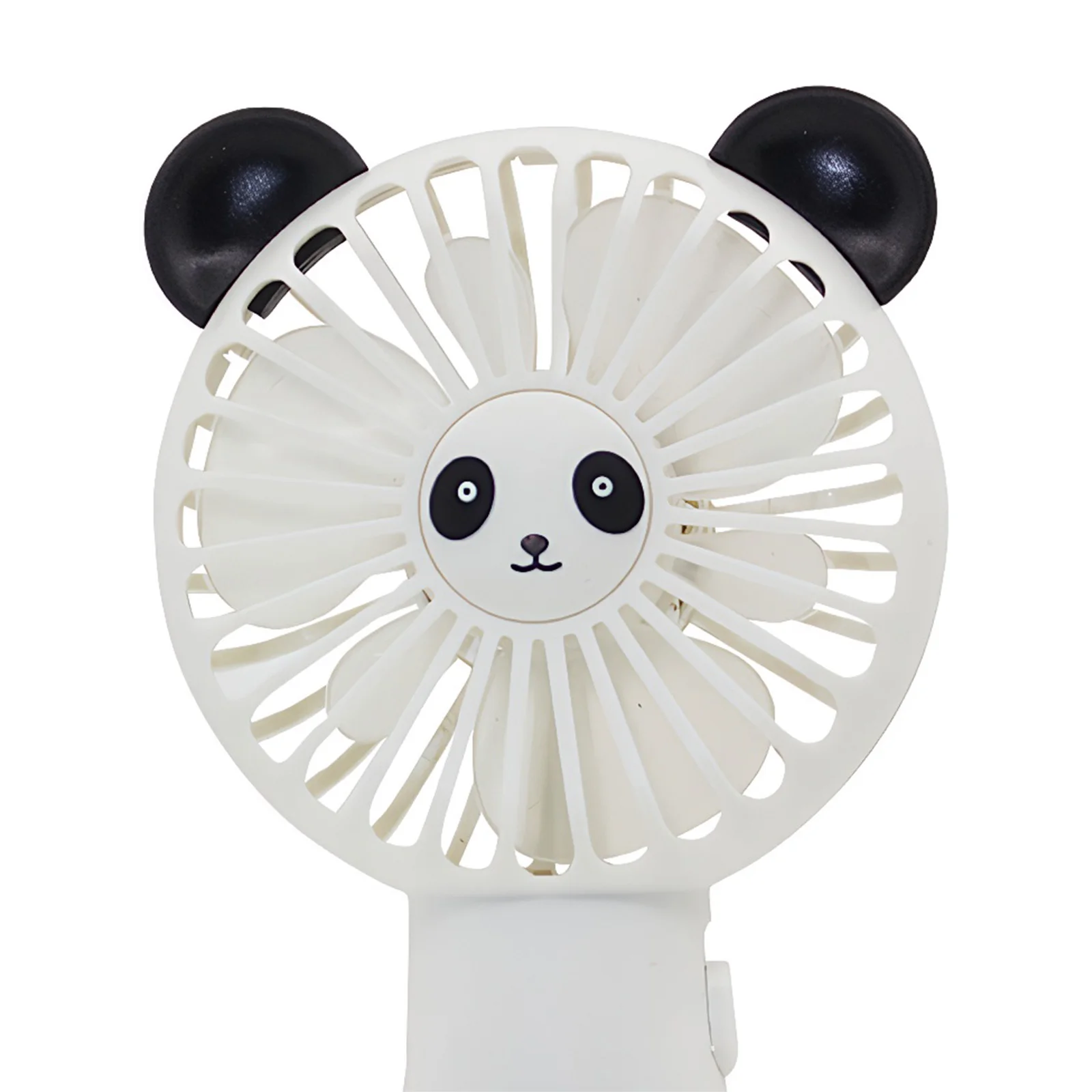 Small Electric Fan with Ears Portable Pocket Fan Battery Operated Cute Cartoon Handheld Fans for Outdoor Commuting Office Travel