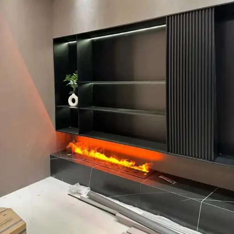 

5 Years Warranty 3D fire linear fake led flame electric water steam vapor fireplace humidifier fire