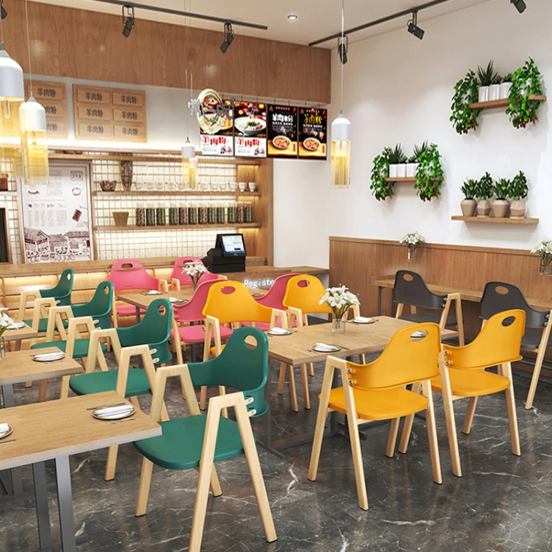 Drewniane ergonomiczne krzesลa do jadalni do salonu z akcentem do salonu designerska krzesลa do jadalni do gier dla dzieci Sedie dom umeblowanie