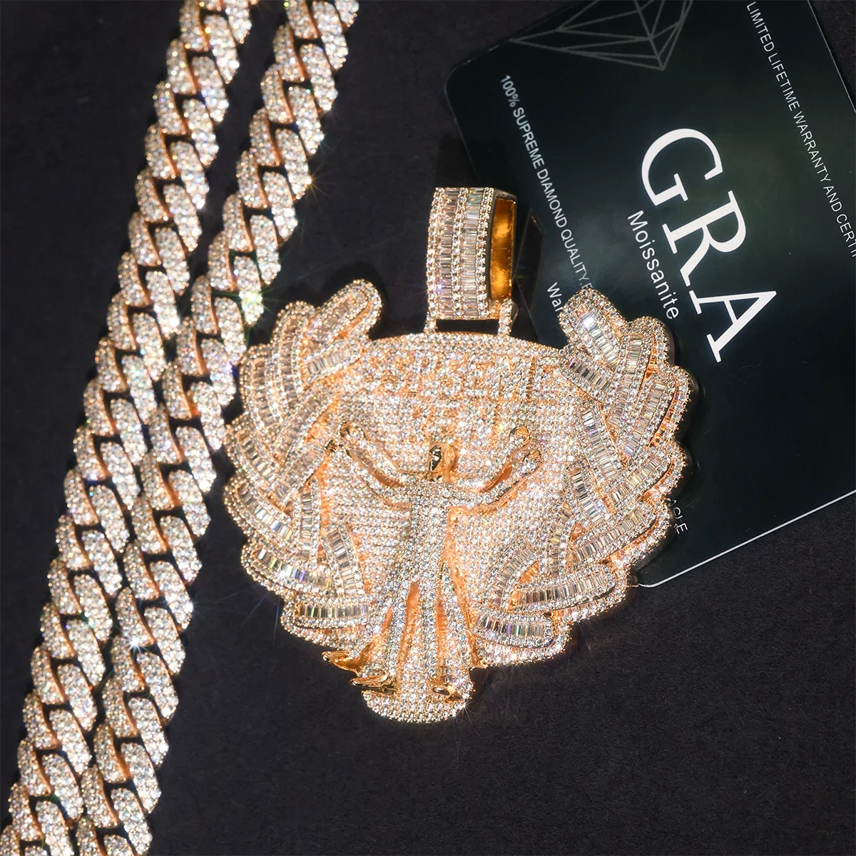 

Кулон Иисус с кубинской цепью, инкрустированный стразами, ожерелье в стиле хип-хоп, украшение для рэперов, религиозный амулет, модный стритвир