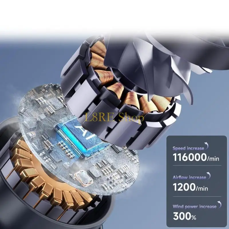 L8RE FAN المحمولة مروحة التبريد القابلة للتعديل مروحة عرض رقمية مريحة للمكتب